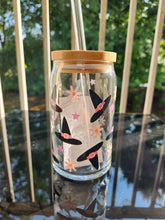 Load image into Gallery viewer, Glass Can Cups w/ lid & glass straw (PART 1)