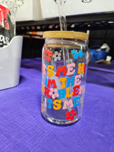 Load image into Gallery viewer, Glass Can Cups w/ lid & glass straw (PART 1)