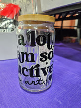Load image into Gallery viewer, Glass Can Cups w/ lid & glass straw (PART 1)
