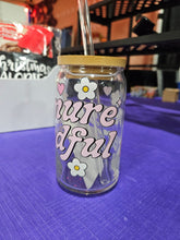 Load image into Gallery viewer, Glass Can Cups w/ lid & glass straw (PART 1)