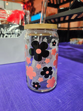 Load image into Gallery viewer, Glass Can Cups w/ lid & glass straw (PART 1)