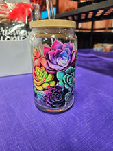 Load image into Gallery viewer, Glass Can Cups w/ lid & glass straw (PART 1)
