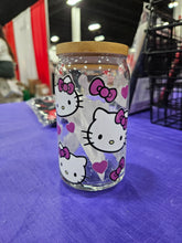 Load image into Gallery viewer, Glass Can Cups w/ lid & glass straw (PART 1)
