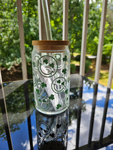 Load image into Gallery viewer, Glass Can Cups w/ lid & glass straw (PART 1)