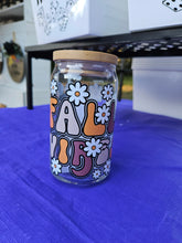 Load image into Gallery viewer, Glass Can Cups w/ lid & glass straw (PART 1)