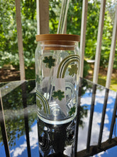 Load image into Gallery viewer, Glass Can Cups w/ lid & glass straw (PART 1)