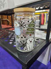 Load image into Gallery viewer, Glass Can Cups w/ lid & glass straw (PART 1)