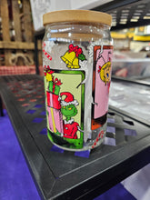 Load image into Gallery viewer, Glass Can Cups w/ lid & glass straw (PART 1)