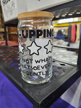 Load image into Gallery viewer, Glass Can Cups w/ lid & glass straw (PART 1)