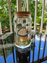 Load image into Gallery viewer, Glass Can Cups w/ lid & glass straw (PART 1)