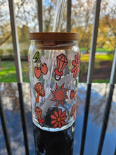 Load image into Gallery viewer, Glass Can Cups w/ lid & glass straw (PART 1)
