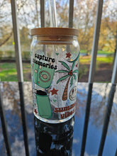 Load image into Gallery viewer, Glass Can Cups w/ lid & glass straw (PART 1)