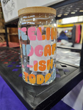 Load image into Gallery viewer, Glass Can Cups w/ lid & glass straw (PART 1)