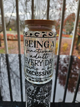 Load image into Gallery viewer, Glass Can Cups w/ lid & glass straw (PART 1)