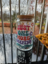 Load image into Gallery viewer, Glass Can Cups w/ lid & glass straw (PART 1)