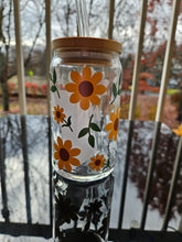 Load image into Gallery viewer, Glass Can Cups w/ lid & glass straw (PART 1)