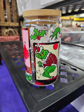 Load image into Gallery viewer, Glass Can Cups w/ lid & glass straw (PART 1)