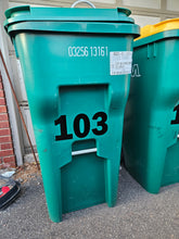Load image into Gallery viewer, Trashcan Vinyl House Numbers