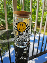 Load image into Gallery viewer, Glass Can Cups w/ lid & glass straw (PART 1)