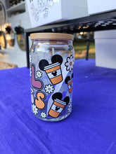 Load image into Gallery viewer, Glass Can Cups w/ lid & glass straw (PART 1)