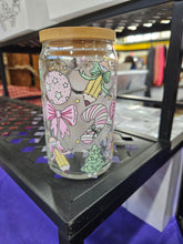 Load image into Gallery viewer, Glass Can Cups w/ lid & glass straw (PART 1)