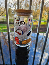Load image into Gallery viewer, Glass Can Cups w/ lid & glass straw (PART 1)