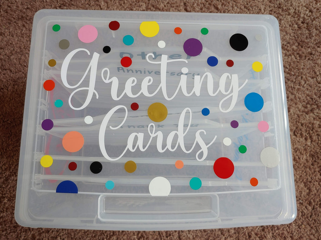 Greeting Card Box Container