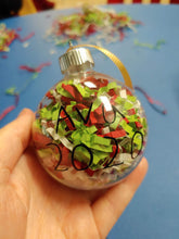 Load image into Gallery viewer, Clear Plastic Ball Ornament