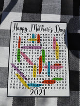Load image into Gallery viewer, Glass Framed Personalized Word Search
