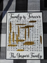 Load image into Gallery viewer, Glass Framed Personalized Word Search