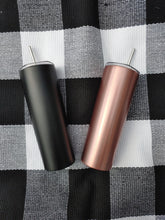 Load image into Gallery viewer, Stainless Steel Slim Tumbler with Straw