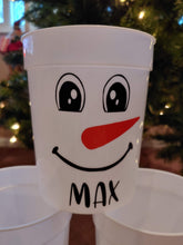 Load image into Gallery viewer, Snowman Cup with Name