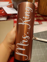 Load image into Gallery viewer, Stainless Steel Slim Tumbler with Straw