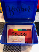 Load image into Gallery viewer, Recipe Card Box Container