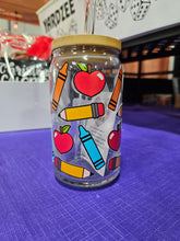 Load image into Gallery viewer, Glass Can Cups w/ lid &amp; glass straw (PART 1)
