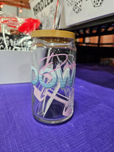 Load image into Gallery viewer, Glass Can Cups w/ lid &amp; glass straw (PART 1)
