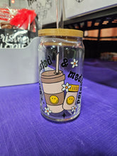 Load image into Gallery viewer, Glass Can Cups w/ lid &amp; glass straw (PART 1)
