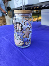 Load image into Gallery viewer, Glass Can Cups w/ lid &amp; glass straw (PART 1)
