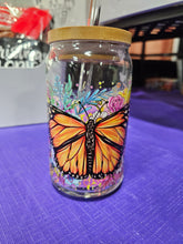 Load image into Gallery viewer, Glass Can Cups w/ Glass Straw &amp; Lid (PART 2)
