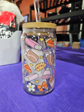 Load image into Gallery viewer, Glass Can Cups w/ Glass Straw &amp; Lid (PART 2)

