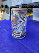 Load image into Gallery viewer, Glass Can Cups w/ lid &amp; glass straw (PART 1)
