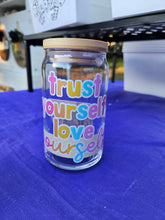 Load image into Gallery viewer, Glass Can Cups w/ Glass Straw &amp; Lid (PART 2)
