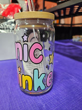 Load image into Gallery viewer, Glass Can Cups w/ Glass Straw &amp; Lid (PART 2)
