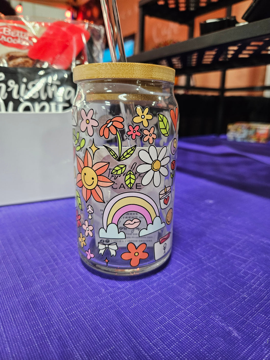 Glass Can Cups w/ Glass Straw & Lid (PART 2)