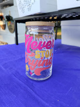 Load image into Gallery viewer, Glass Can Cups w/ Glass Straw &amp; Lid (PART 2)
