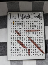 Load image into Gallery viewer, Glass Framed Personalized Word Search
